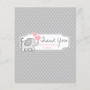 Gingham Elephant Candy Bar Wrapper Favour