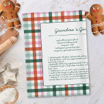 Gingham Family Recipe Keepsake  Tea Towel<br><div class="desc">Modern Gingham Family Recipe Keepsake kitchen towel in a trendy plaid design with green, red, and pink. This original plaid Christmas pattern is a unique way to make a special grandma´s or family recipe keepsake. Make it a great Christmas gift for your loved ones. Use the "Personalise this template" details...</div>