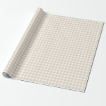 Gingham Ivory Wrapping Paper<br><div class="desc">Ivory Gingham check pattern gift wrapping paper. High quality printed matte,  glossy,  linen or Tyvek paper gift wrap paper. Classic Gingham chequered pattern. Made and printed in the USA. Ideal for birthday,  anniversary and wedding gifts or Christmas presents.</div>