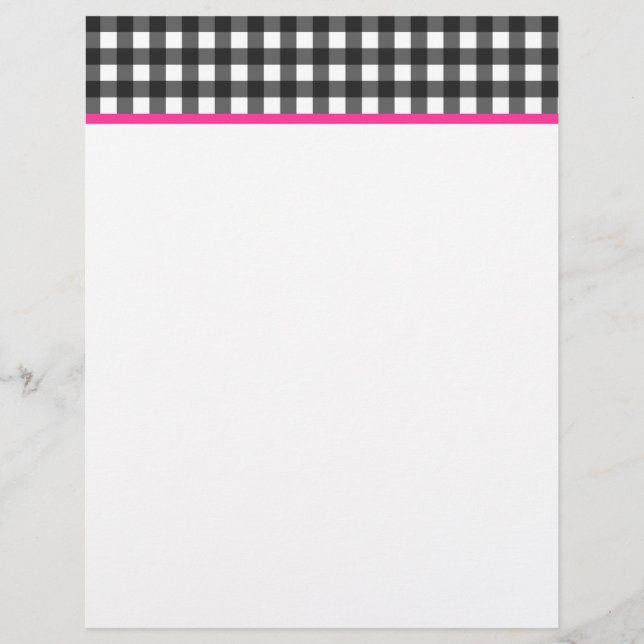 Gingham Letterhead (Front)