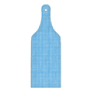 Gingham Pastel Blue-White-CUTTING BOARD PADDLE