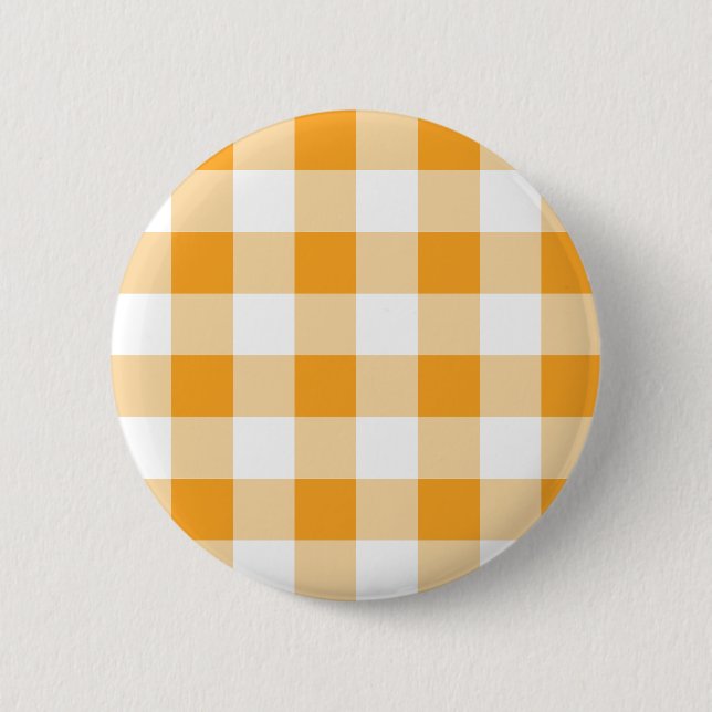 Gingham Pattern 6 Cm Round Badge (Front)