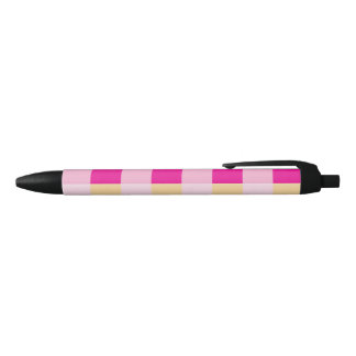 Gingham Pattern  Black Ink Pen