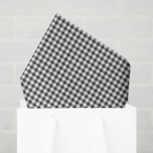 Gingham Pattern Black White Cool Sunglasses Fun Tissue Paper