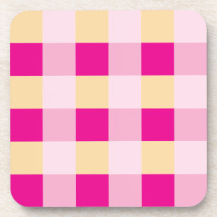 Gingham Pattern Coaster