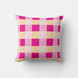 Gingham Pattern Cushion