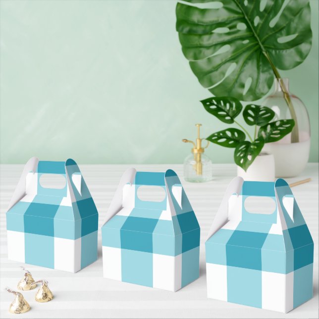 Gingham Pattern  Favour Box (Multiple)