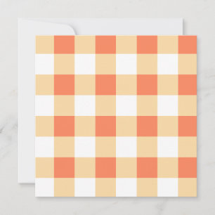 Gingham Pattern Invitation
