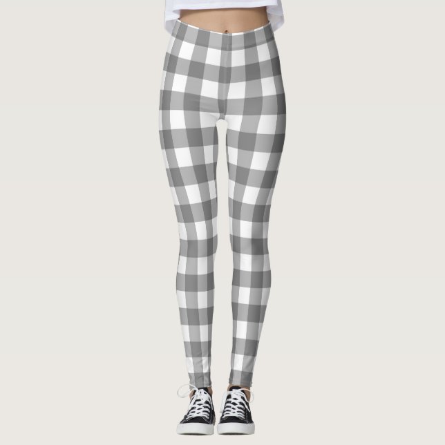 Gingham Pattern Leggings (Front)