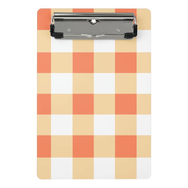 Gingham Pattern Mini Clipboard (Front)
