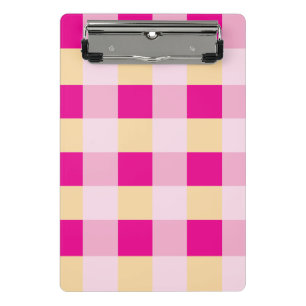 Gingham Pattern Mini Clipboard