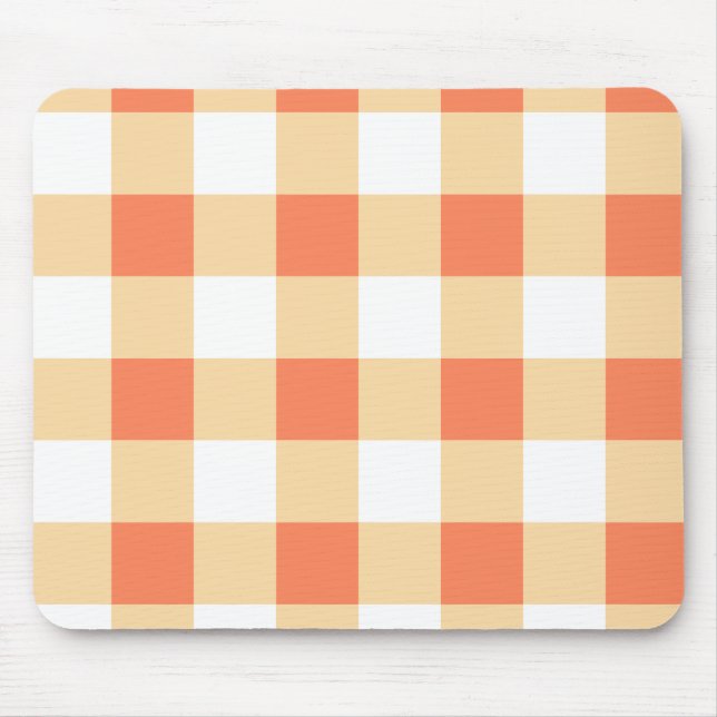 Gingham Pattern Mouse Pad (Front)