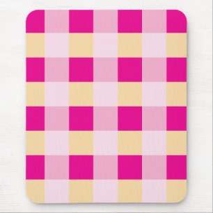 Gingham Pattern Mouse Pad