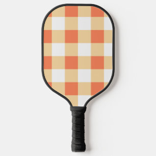Gingham Pattern Pickleball Paddle