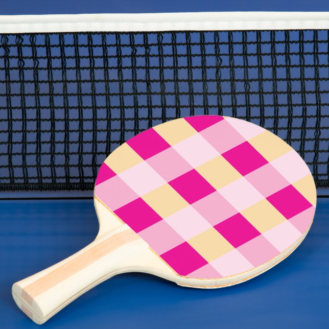 Gingham Pattern  Ping Pong Paddle (Insitu)