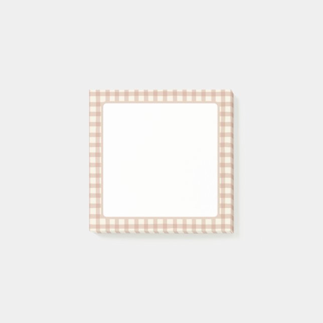 Gingham Pattern Post-it Notes (Front)