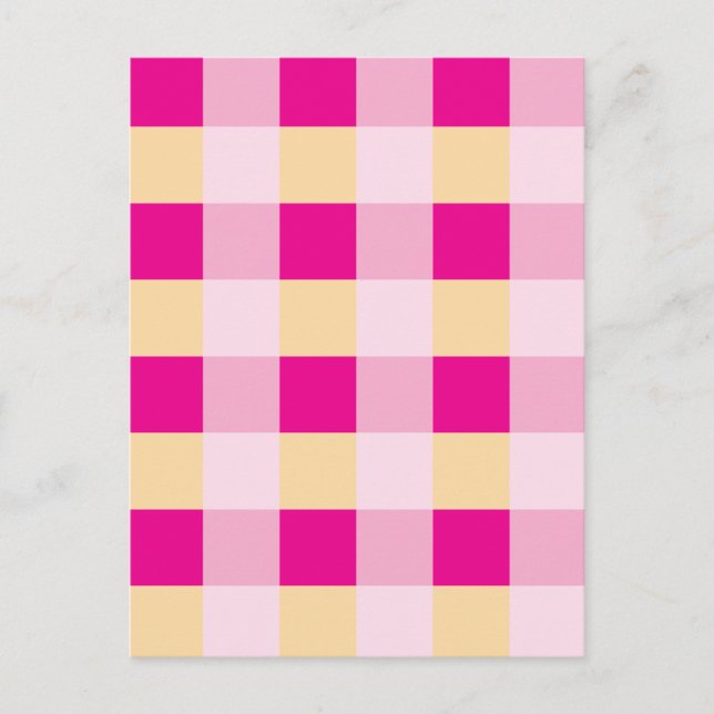 Gingham Pattern  Postcard (Front)
