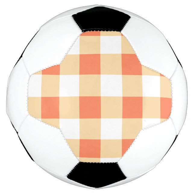 Gingham Pattern Soccer Ball (Front)