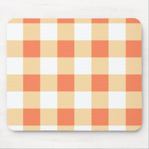 Gingham Pattern Wrapping Paper Mouse Pad
