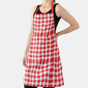 Gingham Plaid Pattern Apron