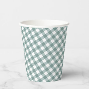 Gingham – Rustic Autumn Fall Baby Shower   Paper C Cups