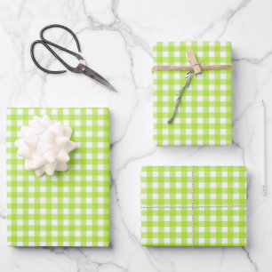 Gingham Wrapping Paper Sheets