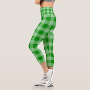 Gingham-  Zazzle_Growshop. Capri Leggings