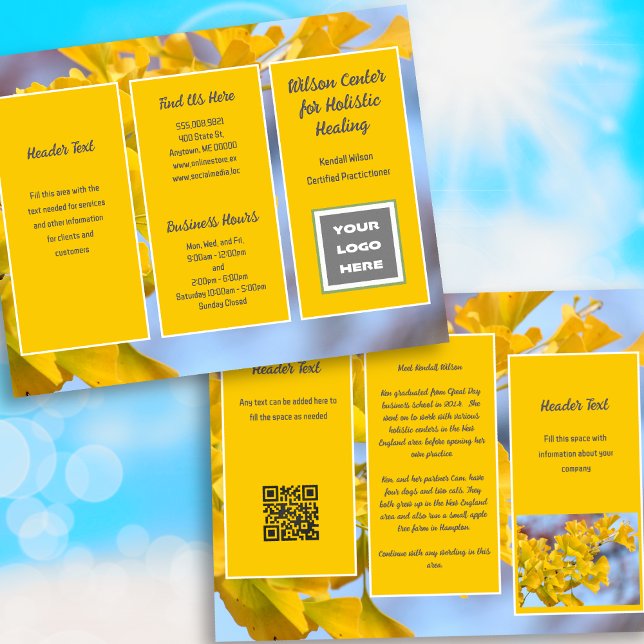 Gingko Business Logo Folded Brochure (Creator Uploaded)