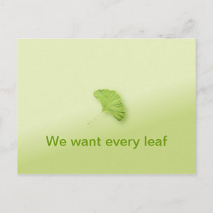 Gingko Leaf Family Reunion Invitation Postcard