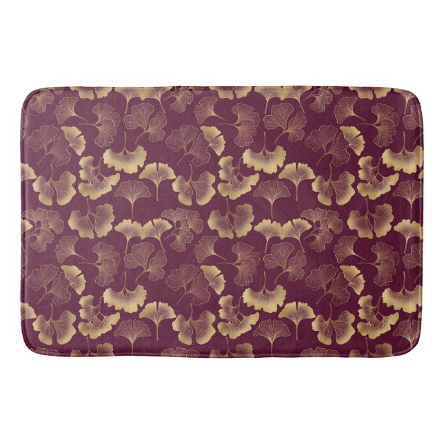 Gingko Leaves Bath Mat (Front)