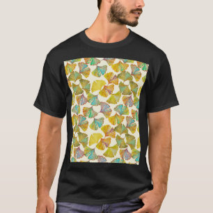 Gingko Leaves: Floral Abstract Art T-Shirt