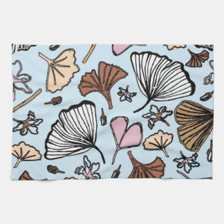 Gingko leaves tea towel