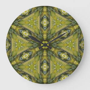 Gingko Mandala Large Clock