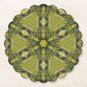 Gingko Mandala Paper Coaster