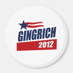 GINGRICH 2012 CAMPAIGN BANNER MAGNET