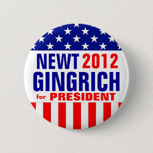 GINGRICH 6 CM ROUND BADGE