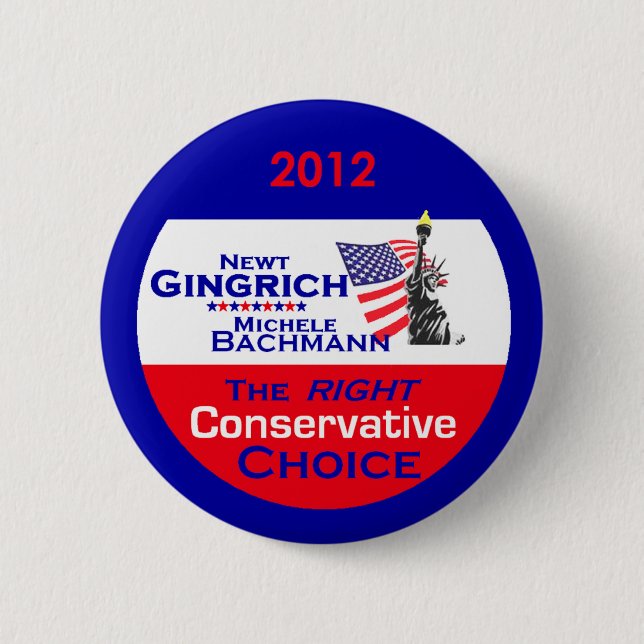 Gingrich Bachmann Button (Front)