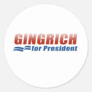 Gingrich for President (2) Classic Round Sticker