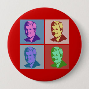 Gingrich Pop Art 10 Cm Round Badge