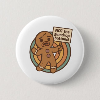 Gingy Christmas Button Pin
