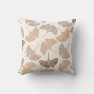 Ginkgo biloba: dry seamless design. cushion