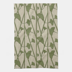 ginkgo biloba tea towel