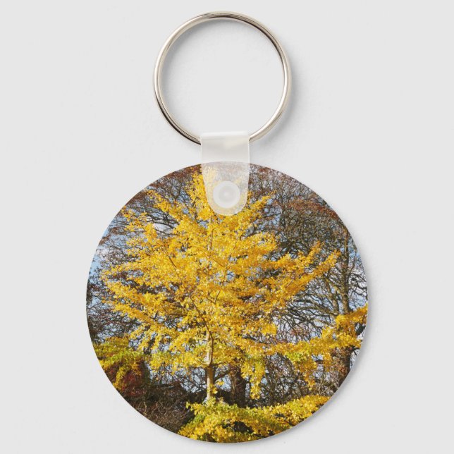 Ginkgo Biloba Tree Keyring (Front)