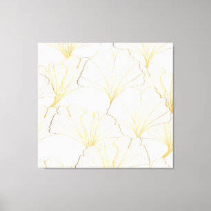 Ginkgo Gold: Luxurious Leaf Arrangement Canvas Print
