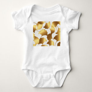 Ginkgo Gold: Luxury Vintage Design. Baby Bodysuit