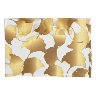 Ginkgo Gold: Luxury Vintage Design. Pillowcase