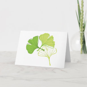Ginkgo Leaf Card