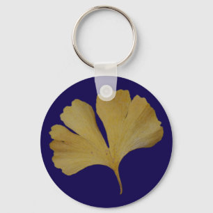 Ginkgo Leaf Key Ring