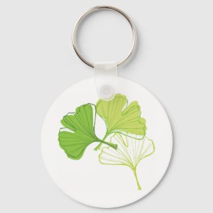 Ginkgo Leaf Key Ring
