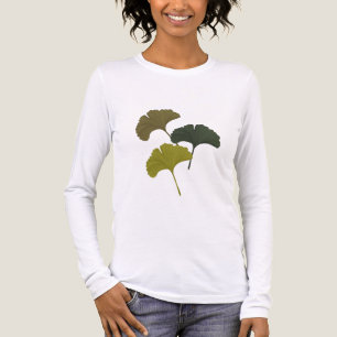 Ginkgo Leaves Customisable Background Colours  Tri-Blend Shirt